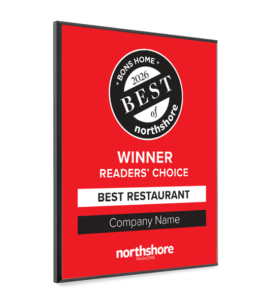 Northshore Home Magazine - Best of Northshore Home - Modern Wooden Plaque