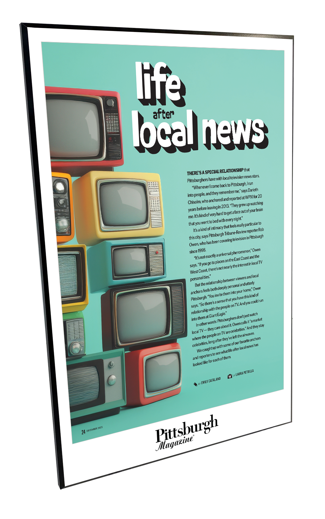 Pittsburgh Magazine - Articles & Covers - Modern Wooden Plaque