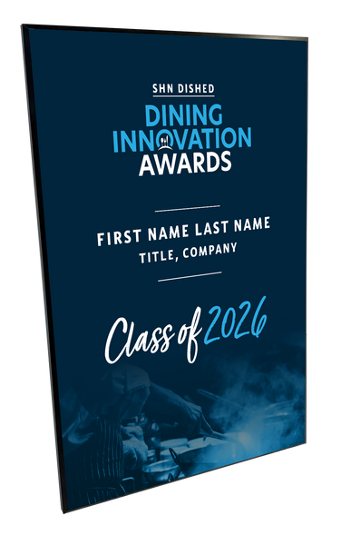 WTWH Healthcare- SHN DISHED - Dining Innovation Awards - Modern Hardi-plaque