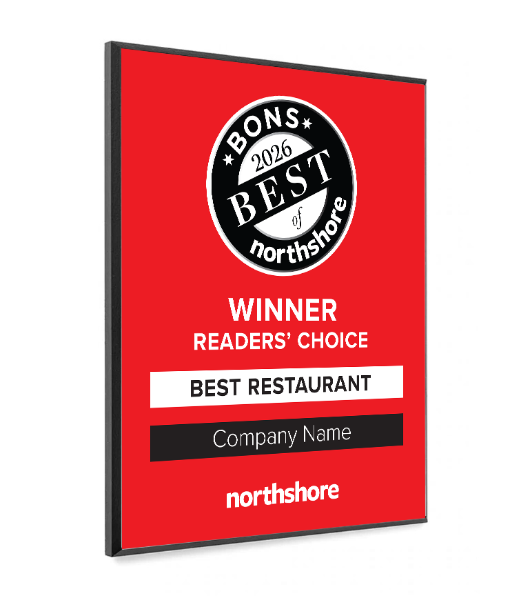 Northshore Magazine - Best of Northshore - Modern Wooden Plaque