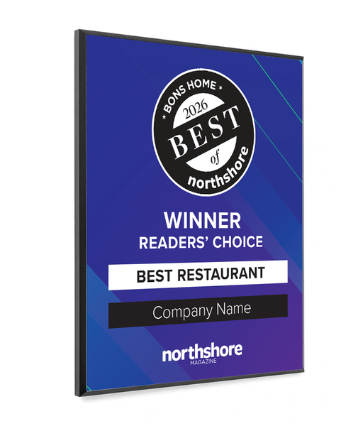 Northshore Home Magazine - Best of Northshore Home - Modern Wooden Plaque