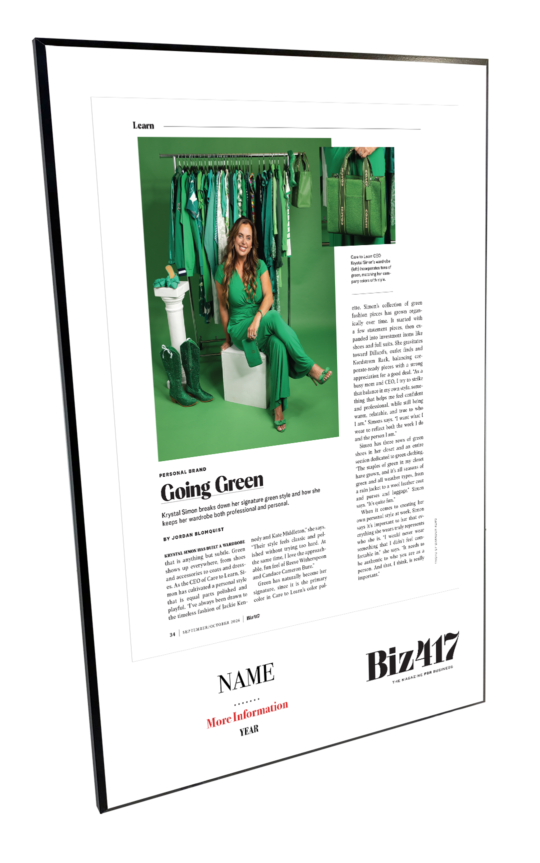 Biz 417 Single-page Article Melamine Plaques