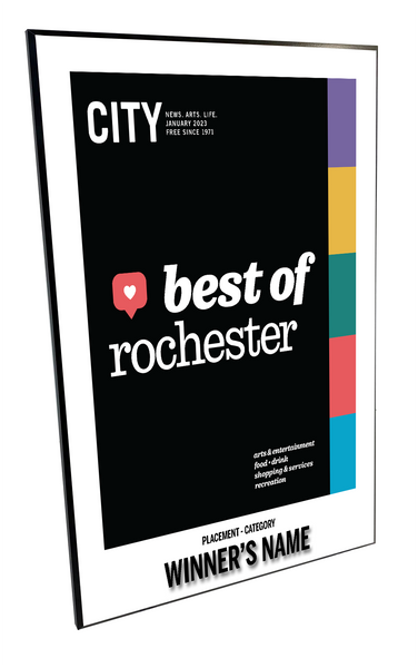 CITY Magazine - Best of Rochester - Plaques