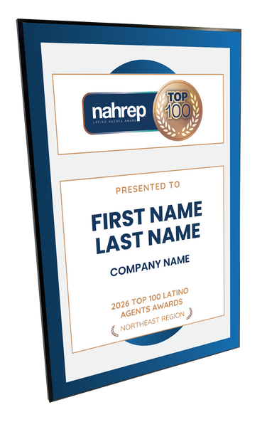 Top Latino Agents Award Plaque