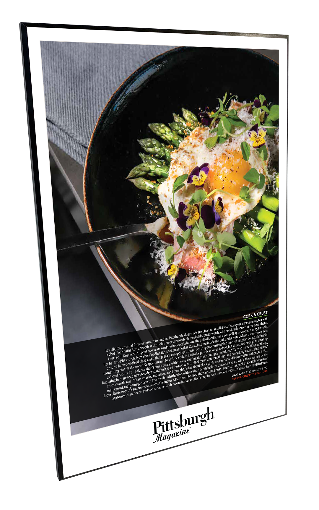 Pittsburgh Magazine - Best Restaurants - Modern Wooden Plaque