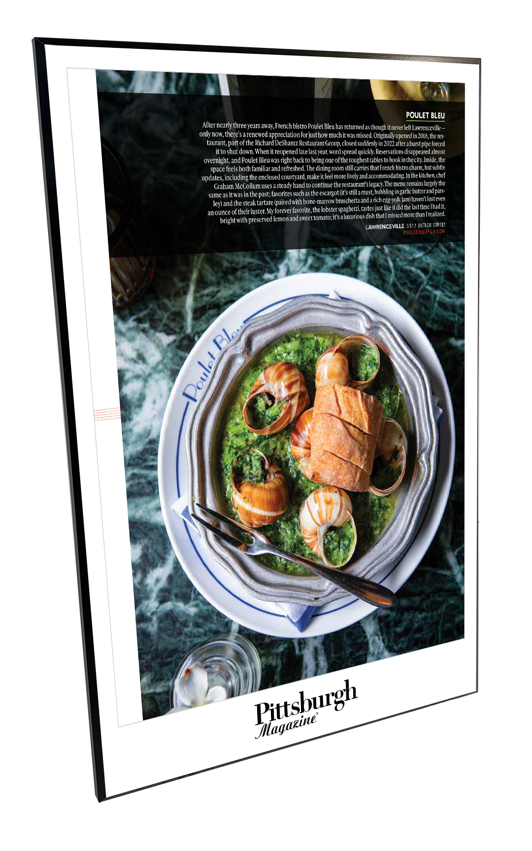 Pittsburgh Magazine - Best Restaurants - Modern Wooden Plaque