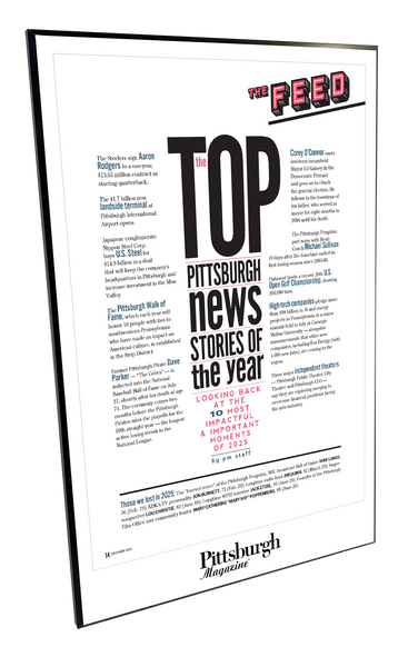 Pittsburgh Magazine - Articles & Covers - Modern Wooden Plaque