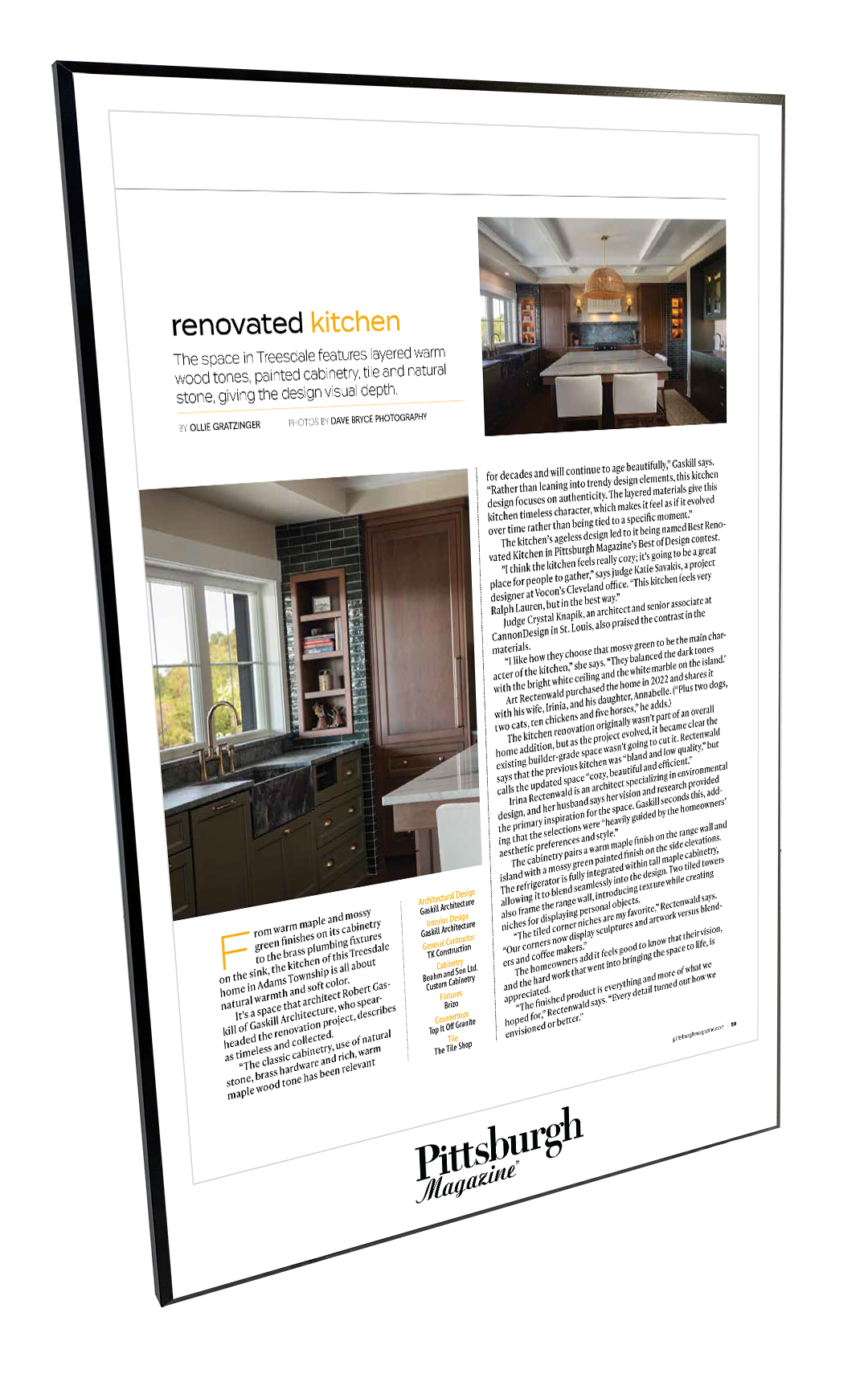 Pittsburgh Magazine - Special Publications - Modern Wooden Plaque