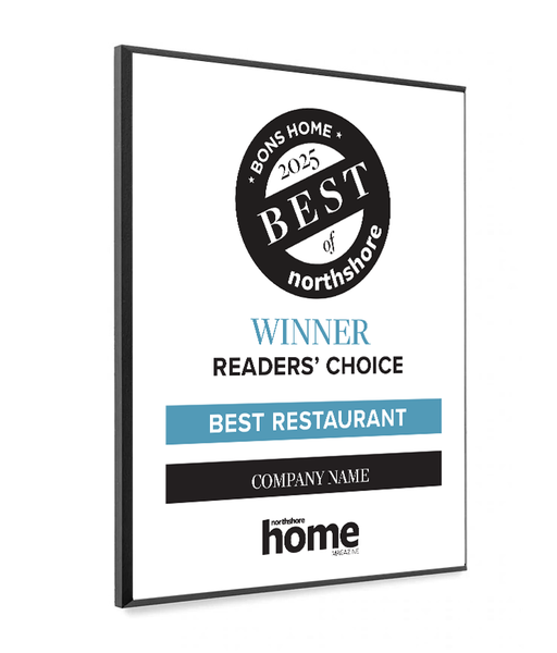 Northshore Home Magazine - Best of Northshore Home - Modern Wooden Plaque