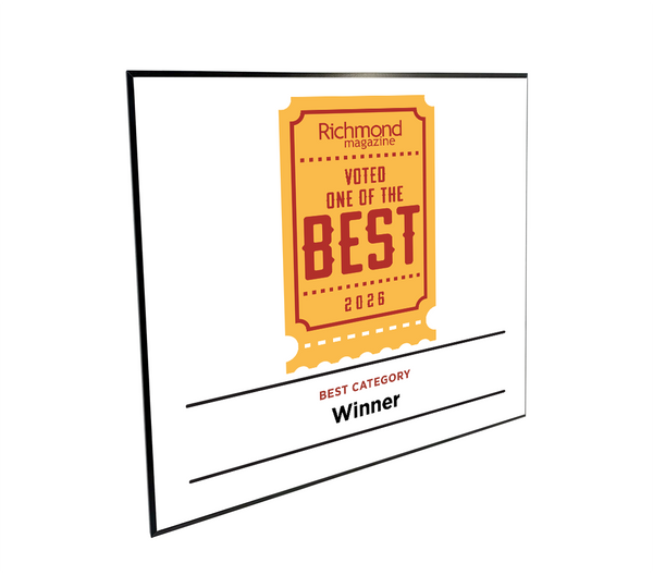 Richmond Magazine "Best & Worst" Logo Award Plaque