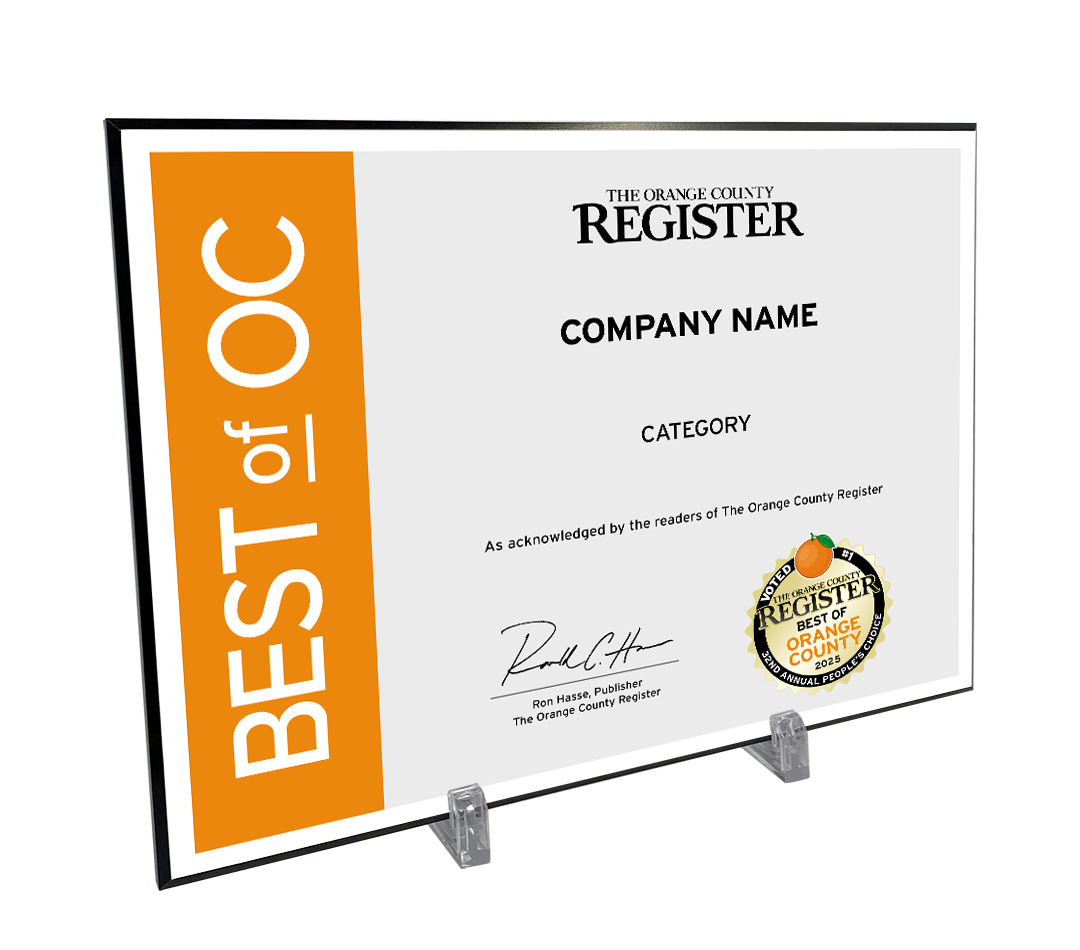 Best Of Orange County Award - Modern Hardi-plaque