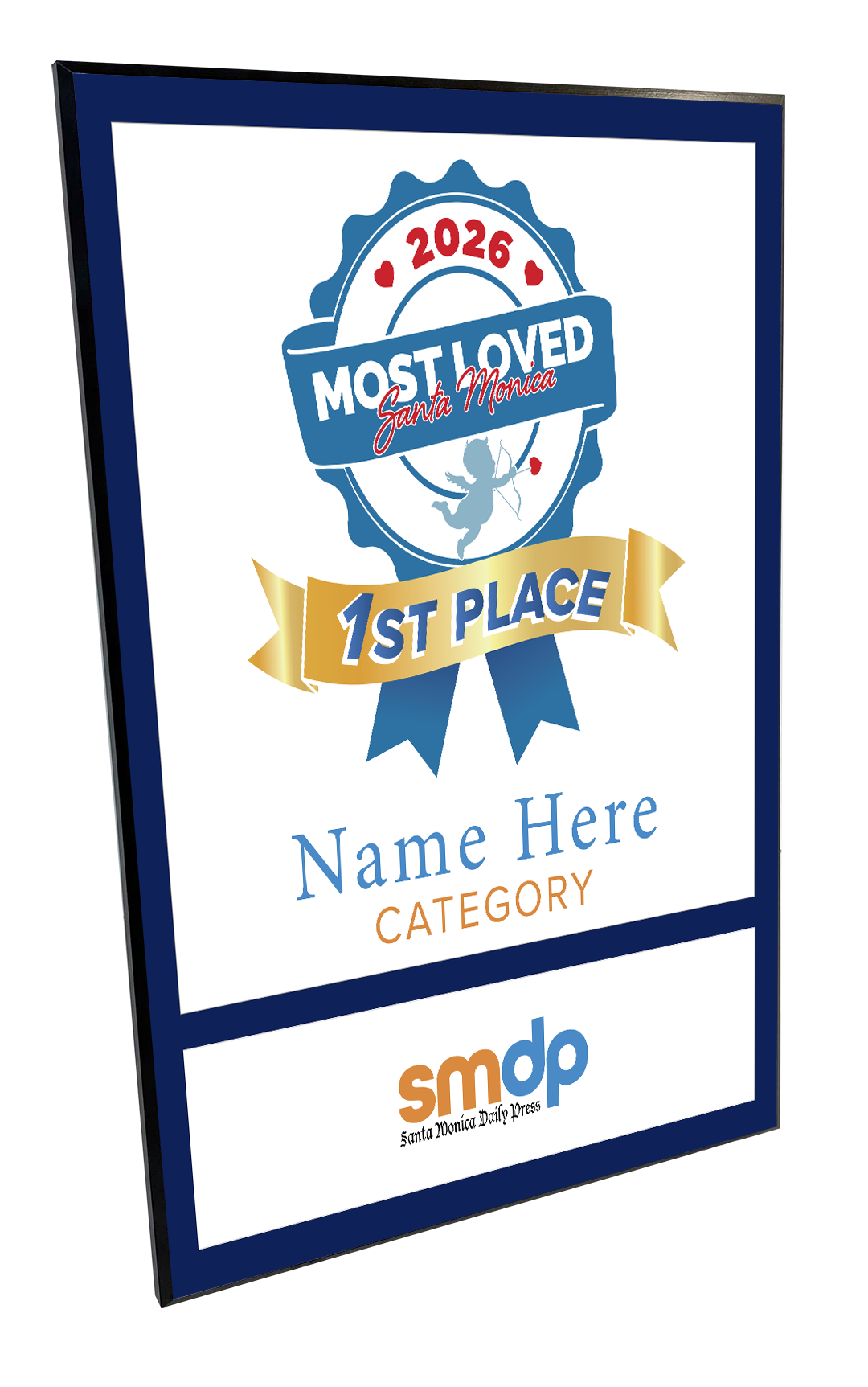 SMDP Most Loved Awards - Wood Plaque