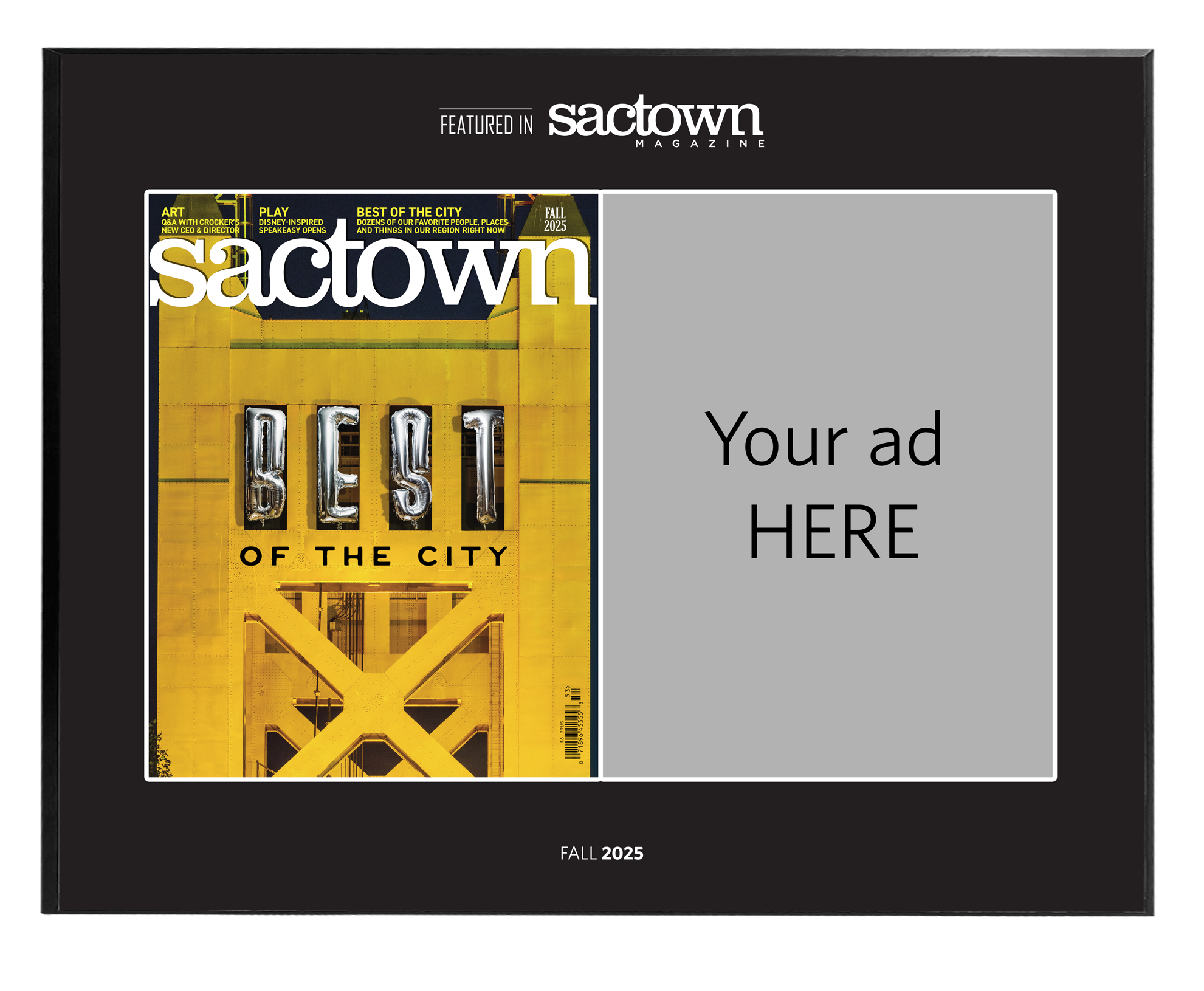 Sactown Magazine - Other Ads - Spread Wood Plaques