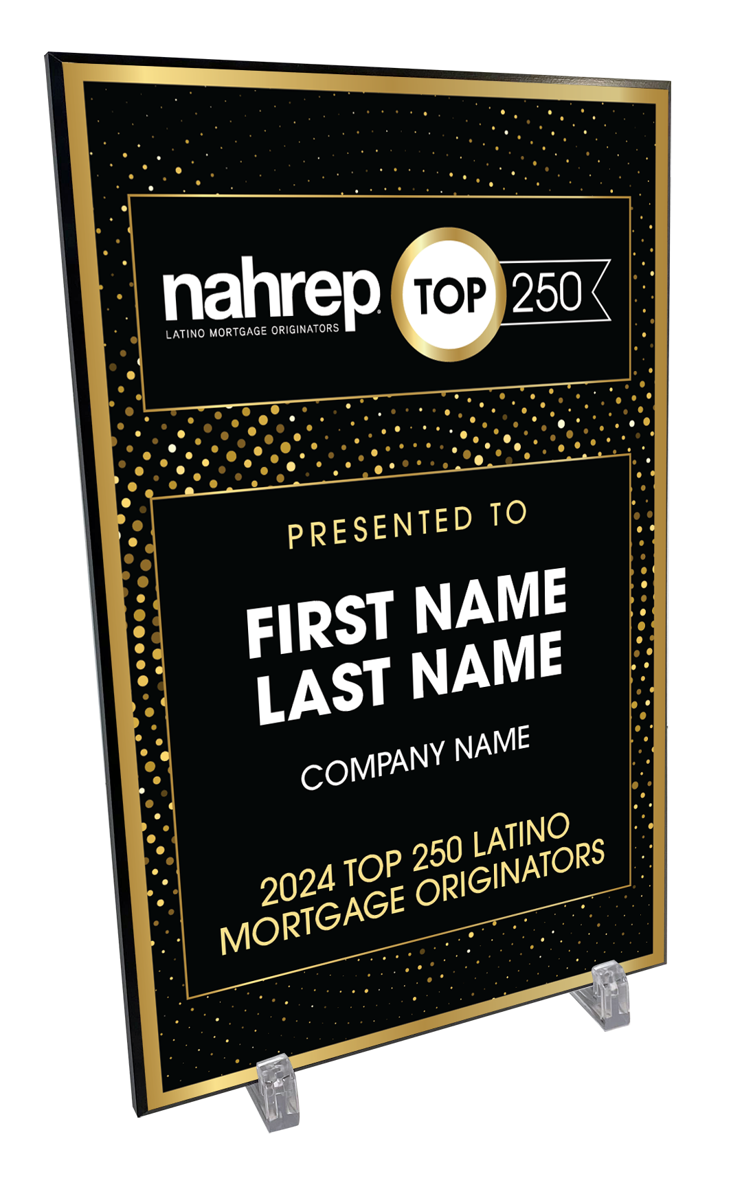 Top 250 Latino Mortgage Originators Plaque Award