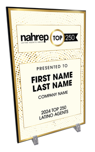 Top 250 Latino Agents Award Plaque