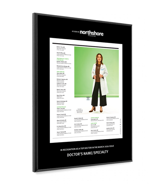 Northshore Magazine - Top Doctors - Modern Wooden Plaque