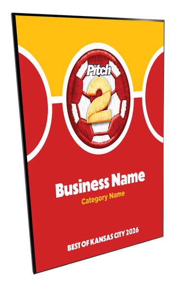 The Pitch: "Best of KC" Award - Mounted Archival Plaque