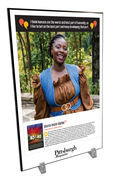 Pittsburgh Magazine - 40 Under 40 - Modern Wooden Plaque