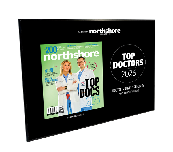 Northshore Magazine - Top Doctors - Modern Wooden Plaque