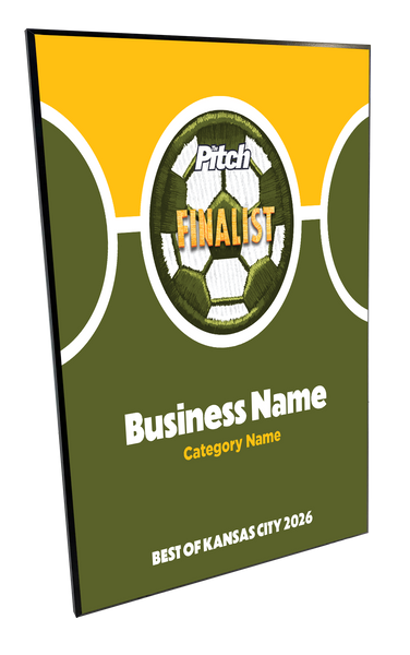 The Pitch: "Best of KC" Award - Mounted Archival Plaque