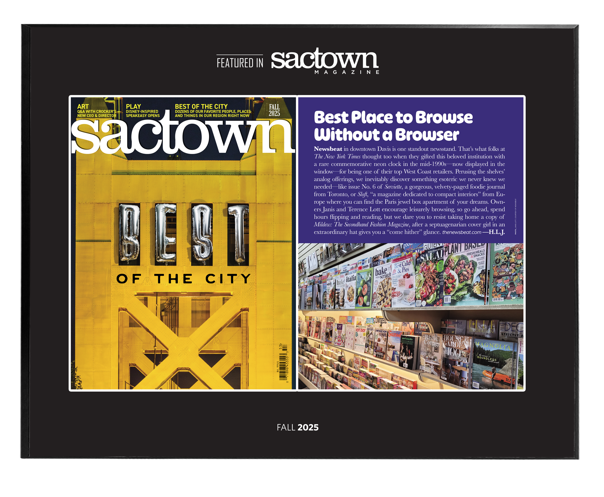 Sactown Magazine - Best of City - Spread Wood Plaques