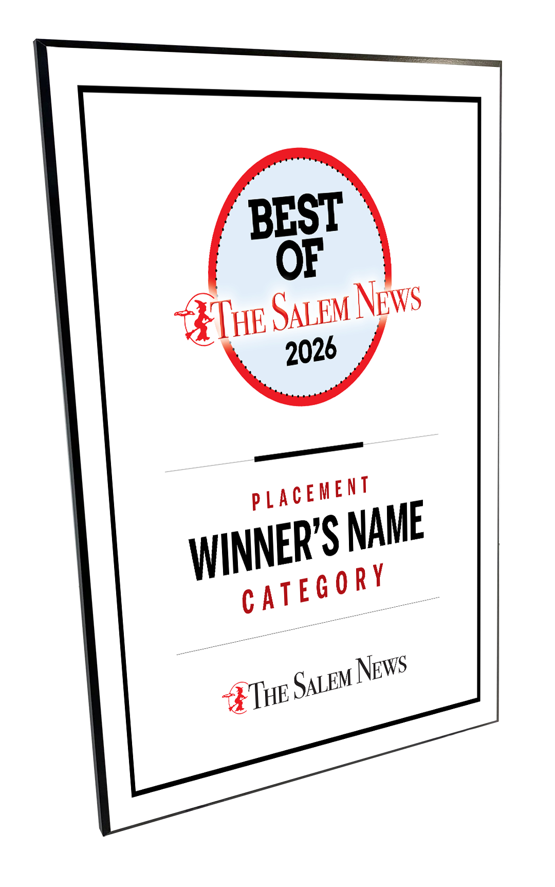 N. Boston Media Group - Best of Awards - Wood Plaque