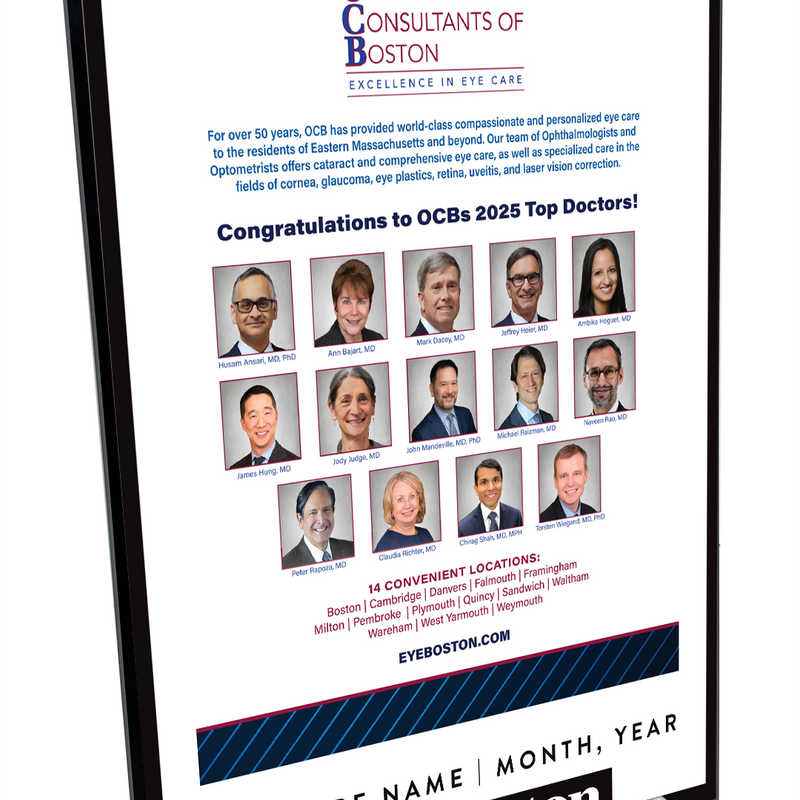 Boston Magazine Advertiser Display Plaques