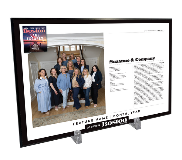 Boston Magazine Advertiser Display Plaques