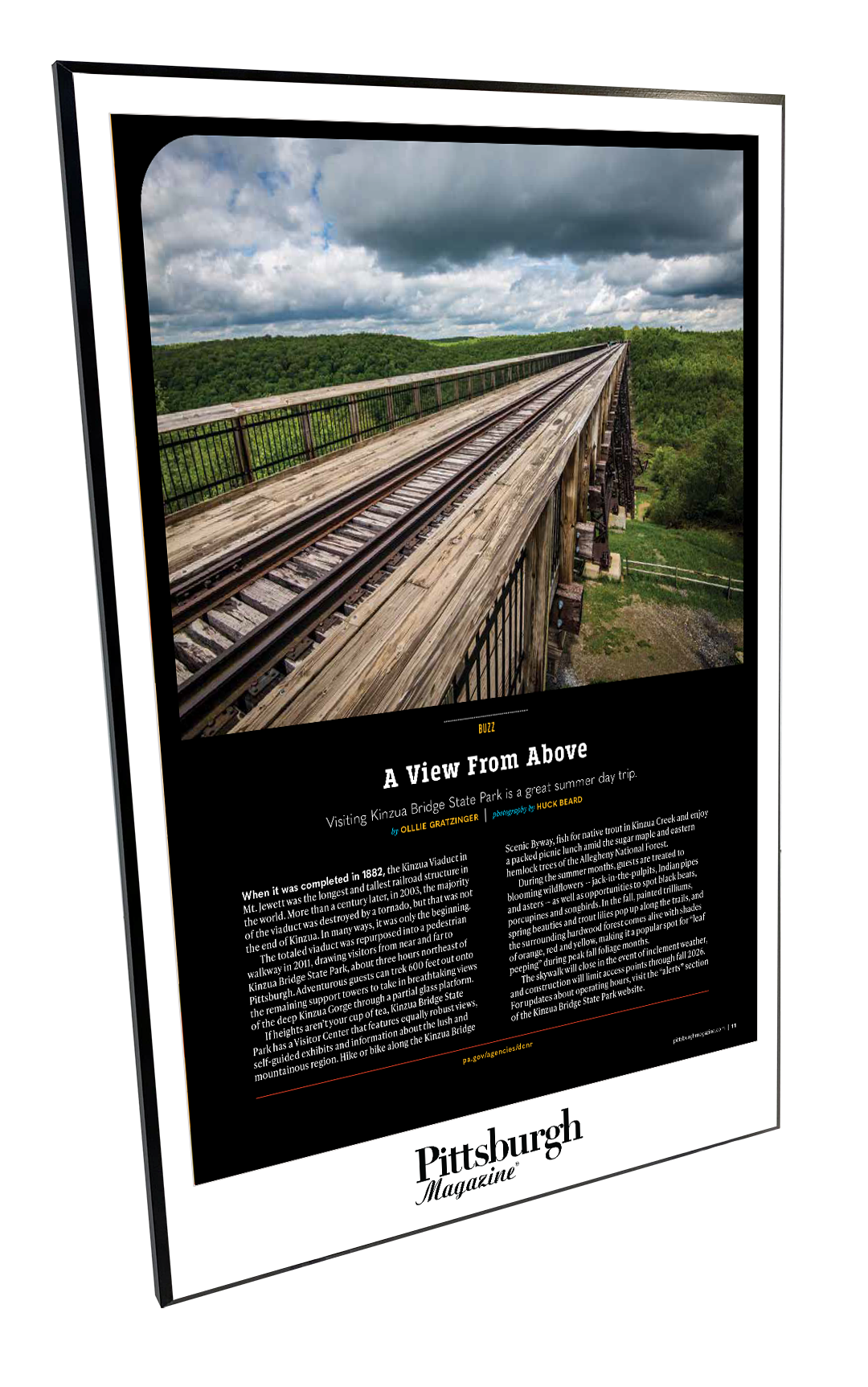 Pittsburgh Magazine - Articles & Covers - Modern Wooden Plaque