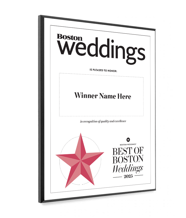 “Best of Boston Weddings” Plaques