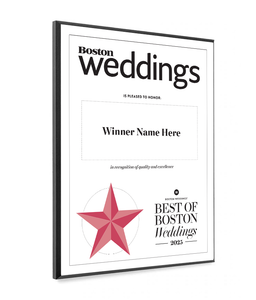 “Best of Boston Weddings” Plaques