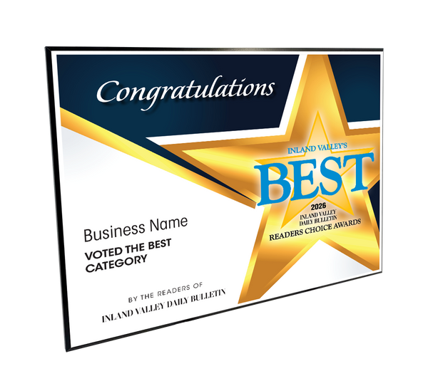 IVDB Best Of and Readers Choice Certificate - Modern Hardi-plaque