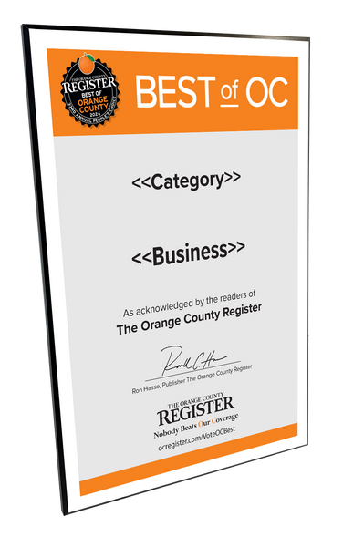Best Of Orange County Award - Modern Hardi-plaque