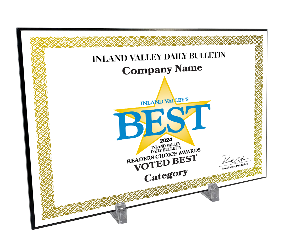 IVDB Best Of and Readers Choice Certificate - Modern Hardi-plaque