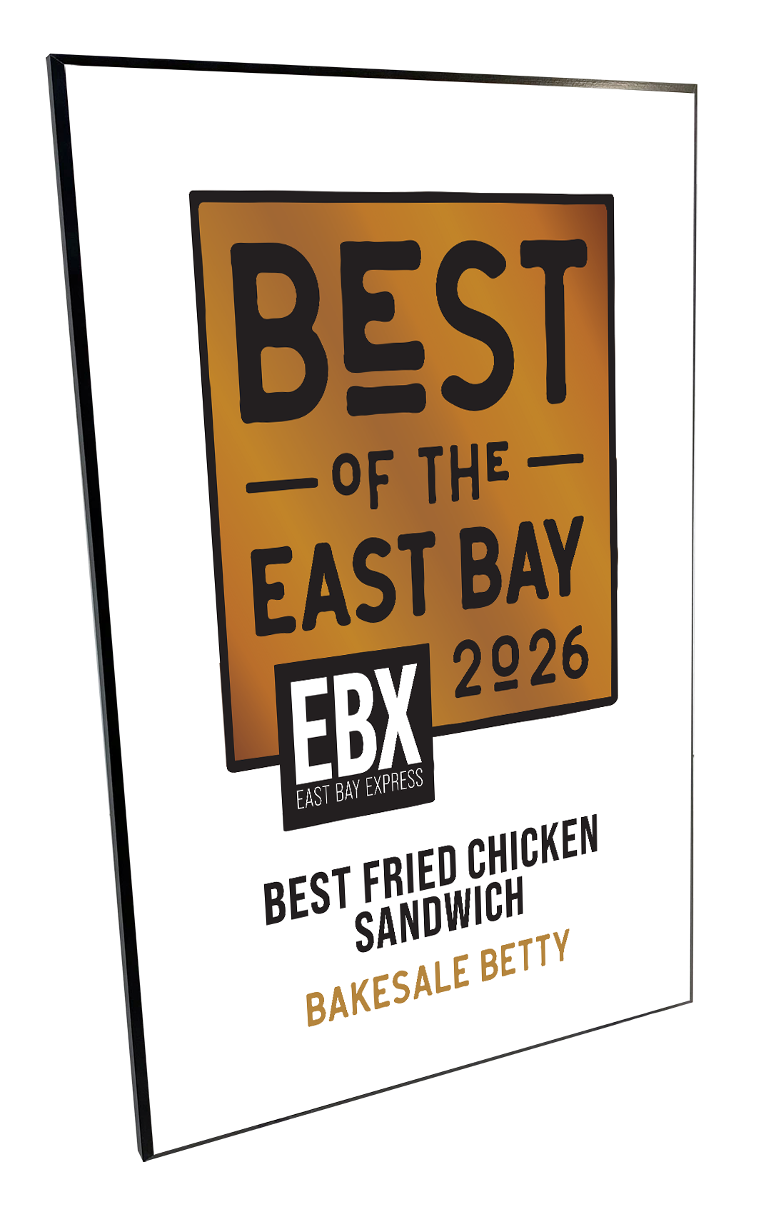 “Best of the East Bay” Cover Award Plaques