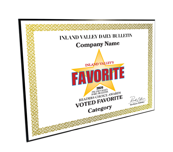 IVDB Best Of and Readers Choice Certificate - Modern Hardi-plaque