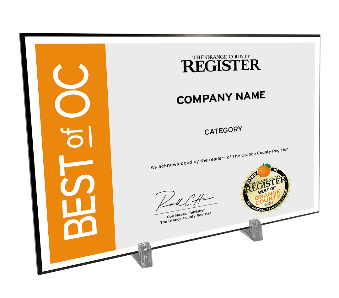 Best Of Orange County Award - Modern Hardi-plaque