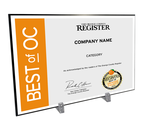 Best Of Orange County Award - Modern Hardi-plaque