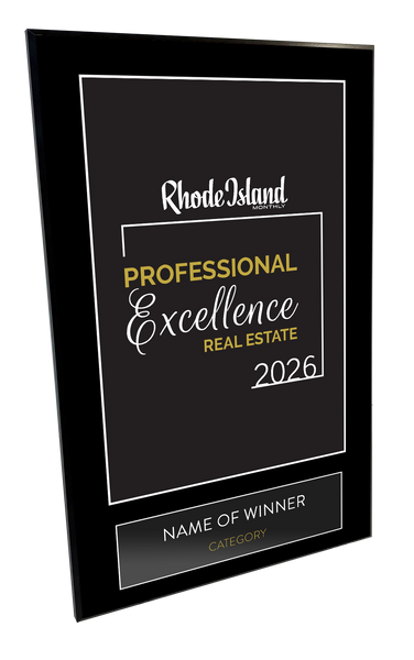 Rhode Island Monthly Professional Excellence in Real Estate Award Plaque