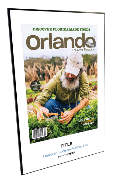 Orlando Magazine Article & Cover Spread Plaque - Modern Hardi-Plaque