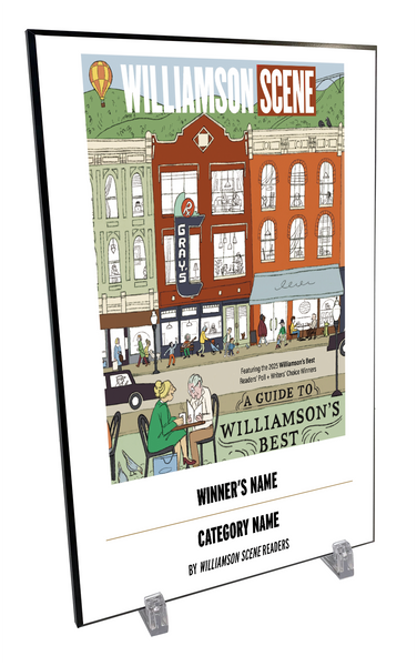 "Williamson's Best" Award Plaque