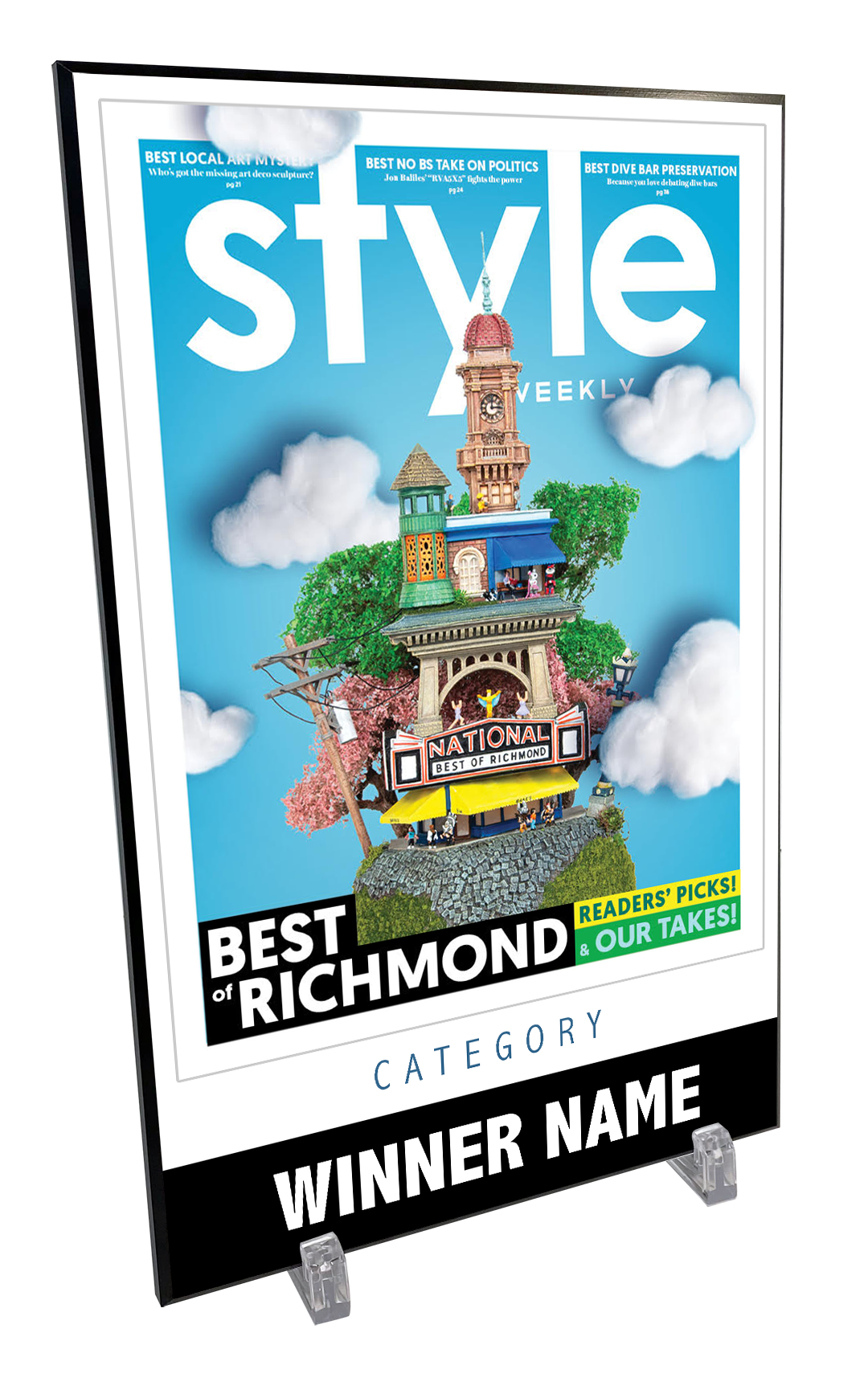 Style Weekly "Best of Richmond" Plaques