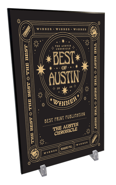 "Best of Austin” Award Plaques - Modern Hardi-Plaque