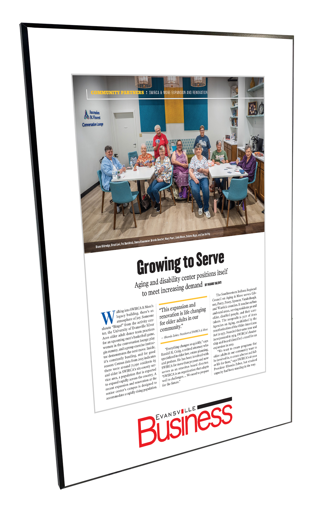 Evansville Business - Editorial Features  - Plaques