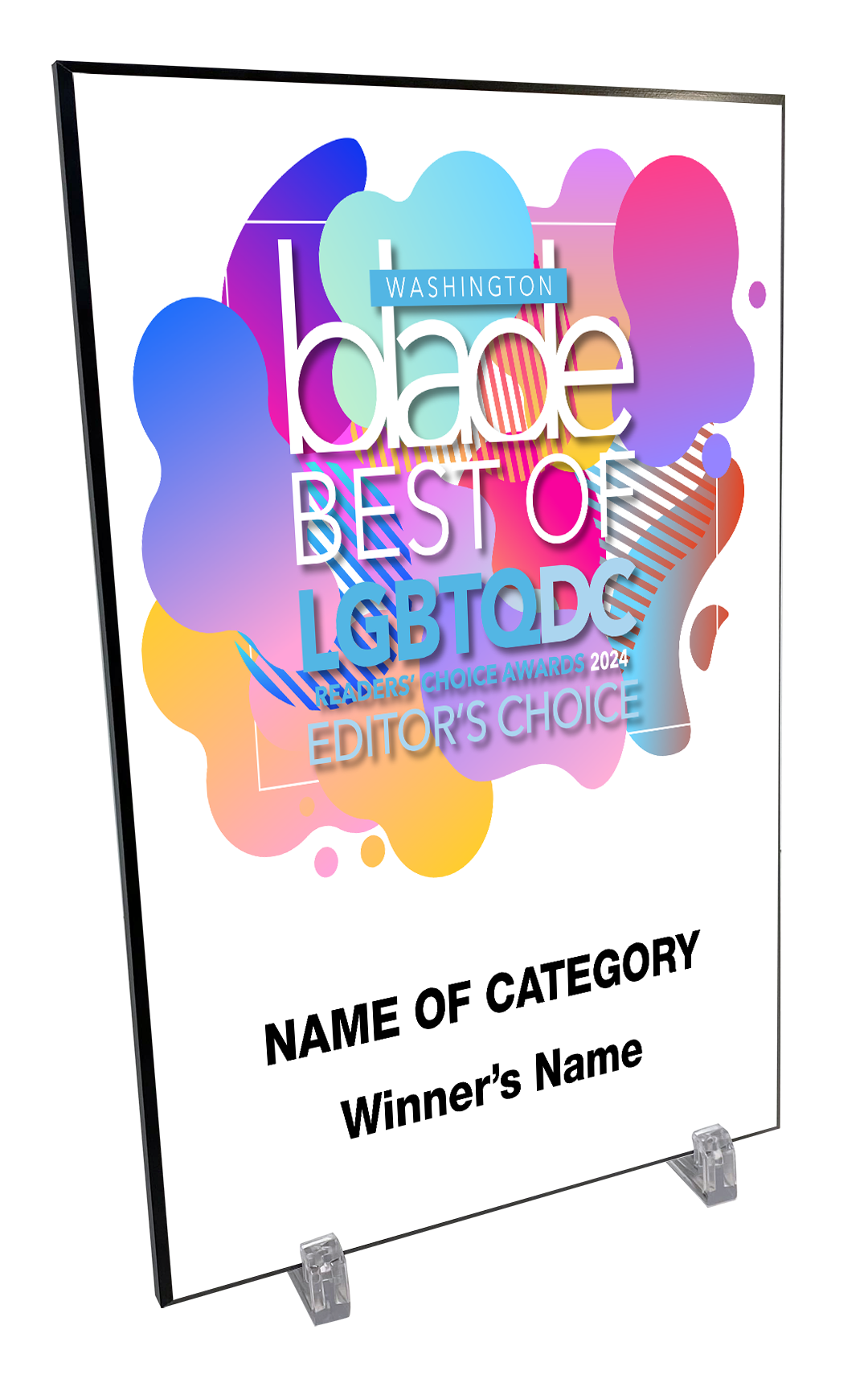 Washington Blade Best Of LGBTQ DC Award - Hardi-Plaque