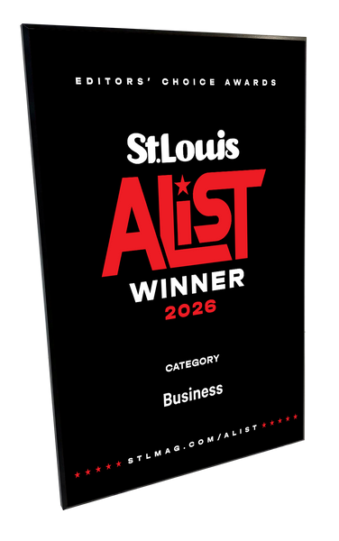 St. Louis Magazine A-List Award Plaque