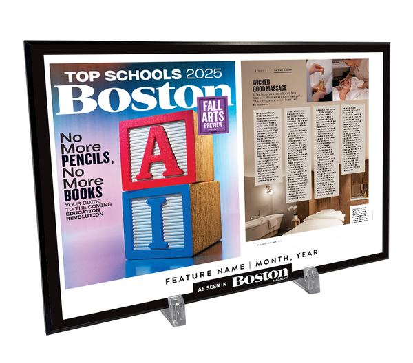 Boston Magazine Editorial Article Display Plaques