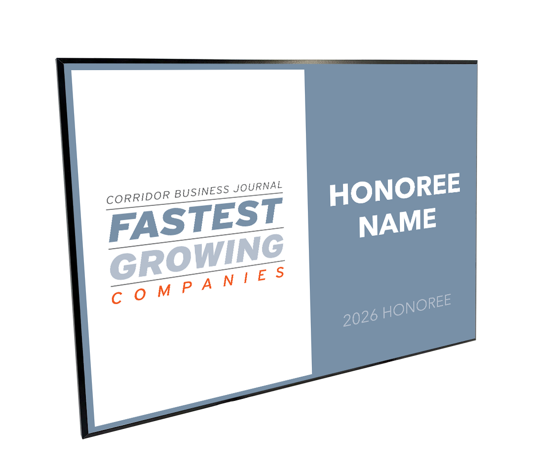 CBJ - Fastest Growing Companies - Plaques