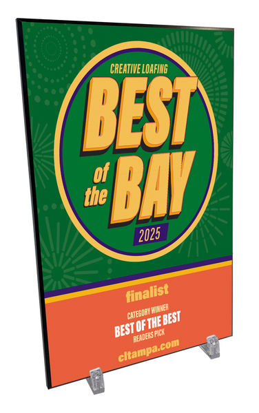 CL Tampa Bay Best of the Bay Plaque | Traditional Modern Mount