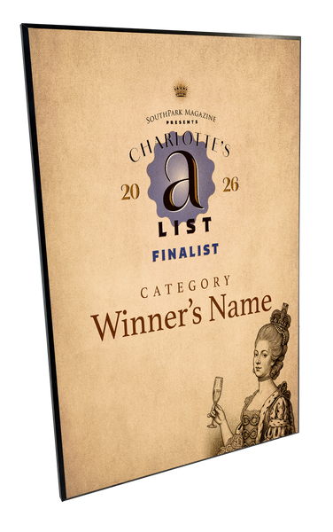 Southpark Magazine's Charlotte's A-List - Plaques